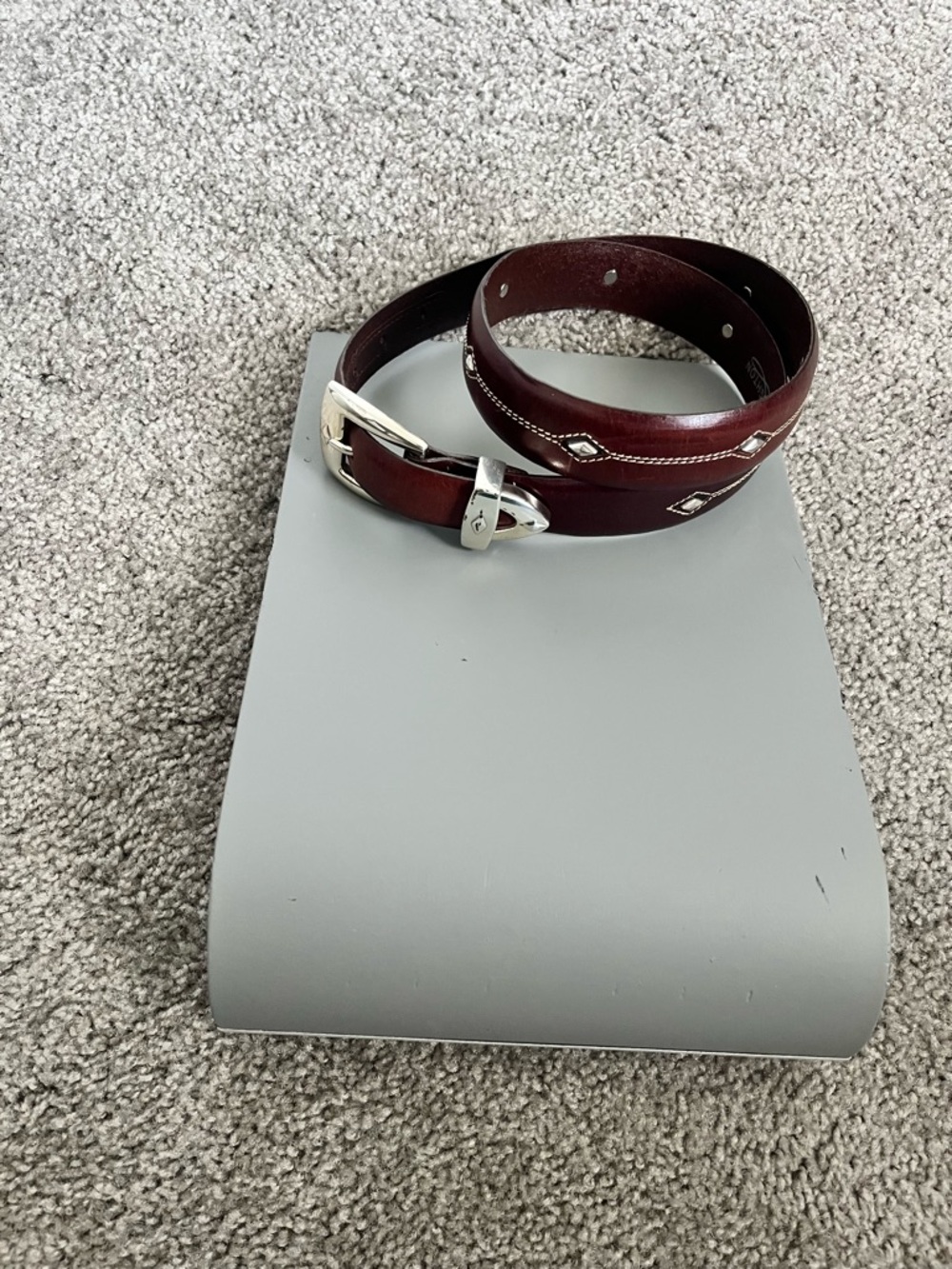 Brighton Women's Belt in Brownwith Silver Buckle